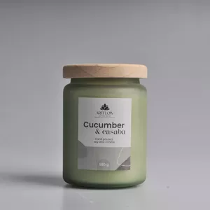 Scented candle ArtFlow CUCUMBER & CASABA 580 g, approx. 60 h burn time