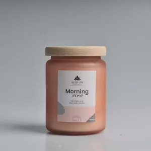 Aromatic candle ArtFlow MORNING ROSE 580 g — burn time approx. 60 h