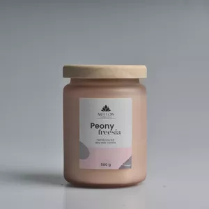 Scented candle ArtFlow Peony Freesia 580 g — burn time approx. 60 h