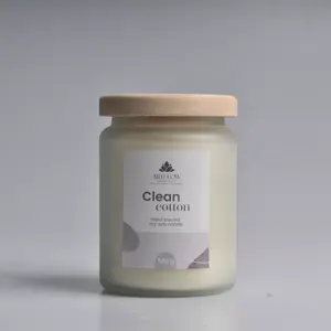 Scented Candle ArtFlow CLEAN COTTON 580 g — up to 60 h burn time