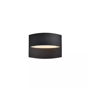 Lutec Lotus LED Outdoor Wall Lamp, 8.5W, IP54, Black