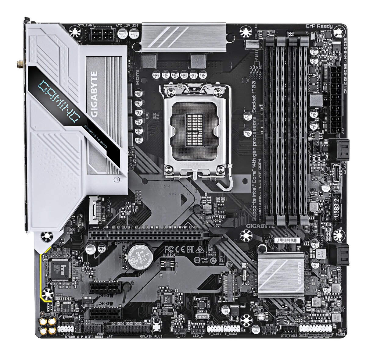Материнская плата GIGABYTE B760M GAMING PLUS WIFI DDR4 Photo 2
