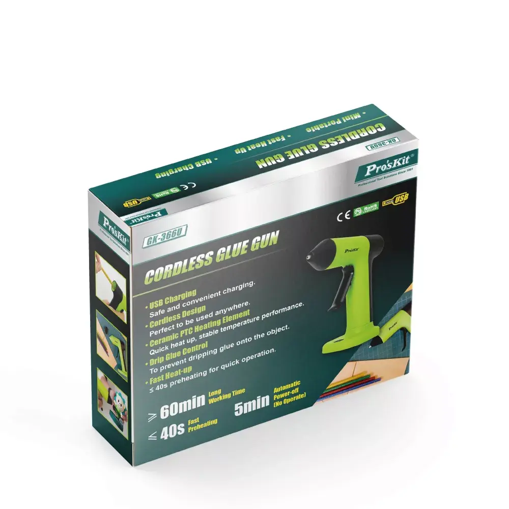 Karstās līmes pistole Pro`sKit GK-366U 2000mAh