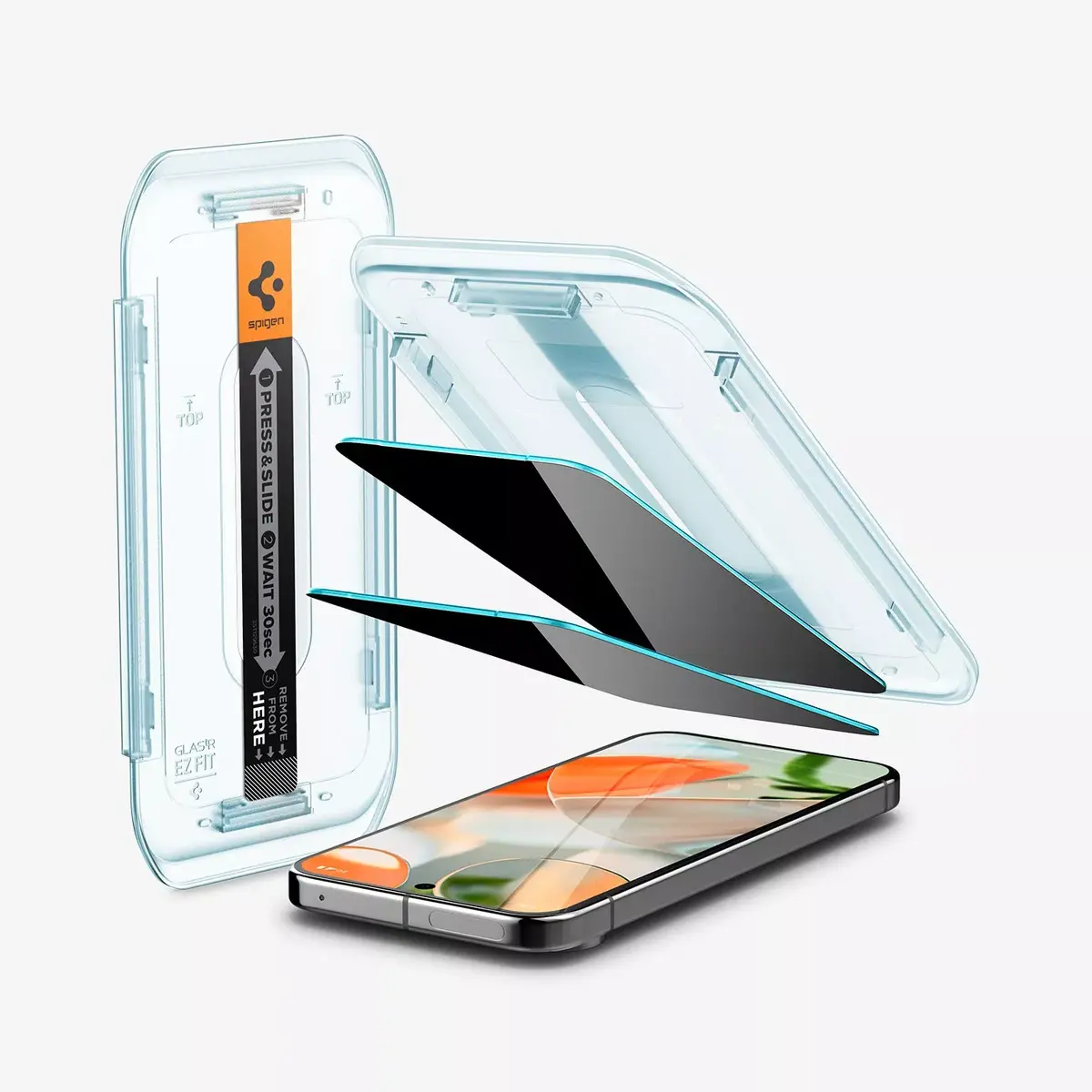 Ekrāna aizsargstikls Spigen GLAS.tR EZ Fit Privacy Pixel 9/9 Pro Photo 2