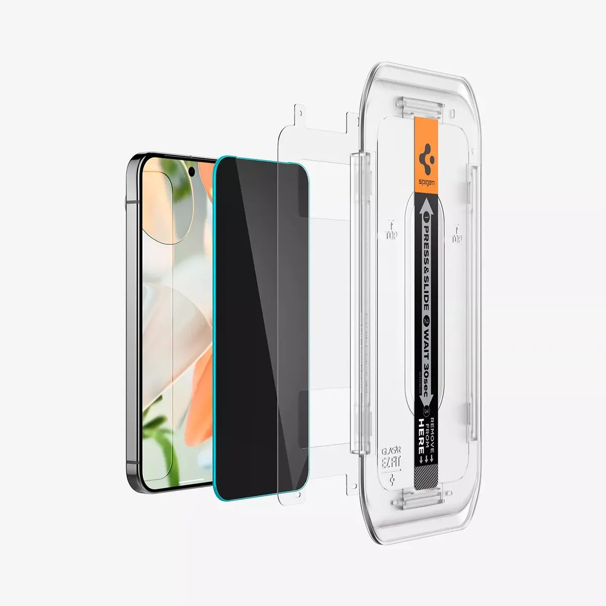 Ekrāna aizsargstikls Spigen GLAS.tR EZ Fit Privacy Pixel 9/9 Pro Photo 4