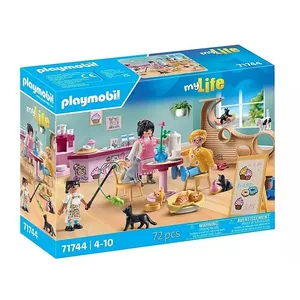 Игровой набор PLAYMOBIL My Life 71744 Кошачье кафе с фигурками, игровой набор