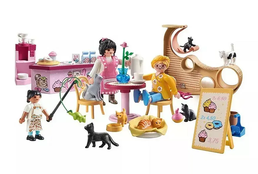 PLAYMOBIL My Life 71744 Kaķu kafejnīca Photo 4