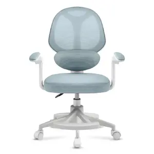 Grozāms krēsls mark adler Junior 4.5 Mint — bērnu regulējams ergonomisks krēsls, režģa atzveltne, mīksta putuplasta sēdeklis, sēdekļa augstums 40–50 cm, jostasvietas atbalsts