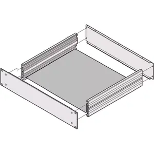 Chassis plate SCHROFF 450D model 20860112 — metal mounting plate for rack enclosures