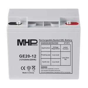Gēla akumulators CARSPA GE20-12 12V 20Ah dziļās izlādes, T1 spailes