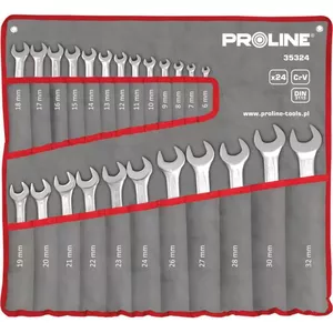 Combination wrench set Proline 35324 — 24-piece metric hand tool kit