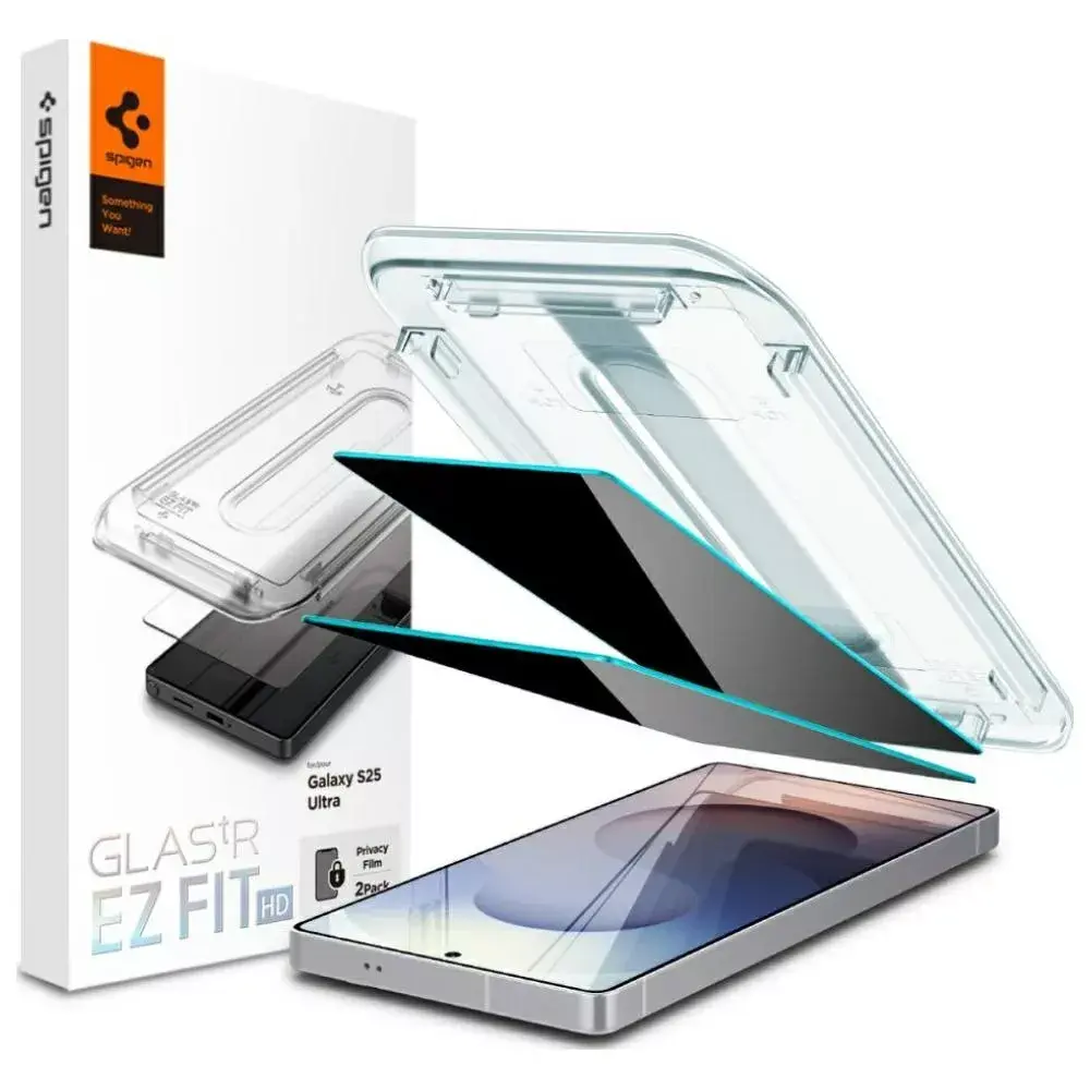 Spigen Glas.Tr EZ Fit HD privātuma stikls 2 gab. priekš Galaxy S25 Ultra Photo 4