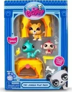 Figure set Schleich Littlest Pet Shop Jungle — 3 collectible animal figures