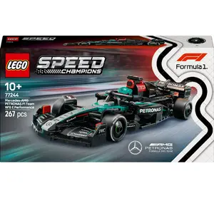 LEGO Speed Champions Mercedes-AMG F1 W15 Racing Car set 77244 — 267 pieces, 1 minifigure, age 10+