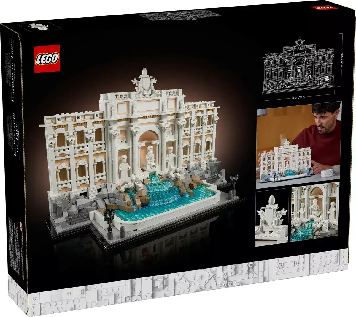 LEGO Architecture Trevi Fountain 21062 izstādes modelis Photo 2