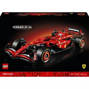 LEGO Technic scale model Ferrari SF-24 42207 — 1:10 scale, 1,361 pieces, detailed engine