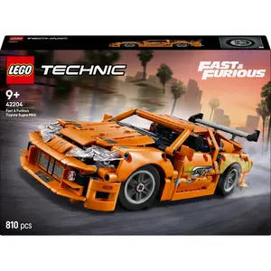 LEGO Technic 2-in-1 Fast and Furious Toyota Supra MK4 model set, 810 pcs, height 80 mm, 9+