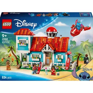 LEGO set Disney 43268 Beach House — modular house build, 834 pieces, 5 minifigures, age 9+