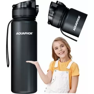 Aquaphor ūdens filtra pudele 0,5l melna