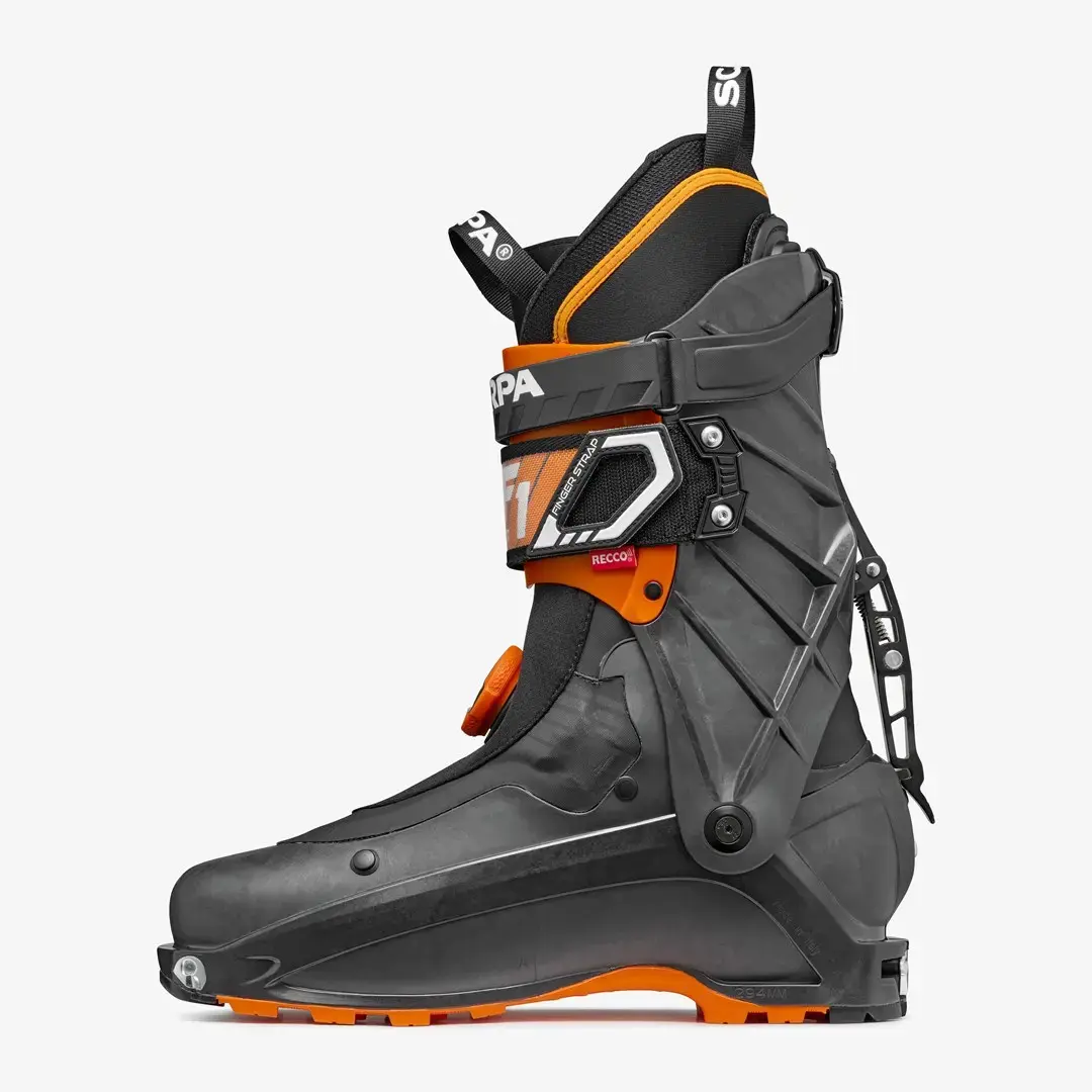 Kalnu slēpošanas zābaki Scarpa F1 LT - Oglekļa/Oranža Photo 2