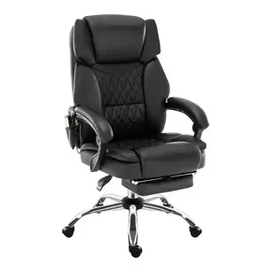 Biroja ergonomiska grozāmā krēsla mark adler MA-BOSS 6.0, organiskās ādas sēdeklis, augstuma regulēšana 47–55 cm, jostasvietas atbalsts, Tilt Dual mehānisms