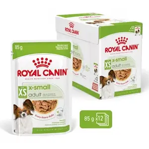 Влажный корм для собак Royal Canin X-Small Puppy Meat 85 г, упаковка 12 x 85 г, для очень маленьких/малых пород