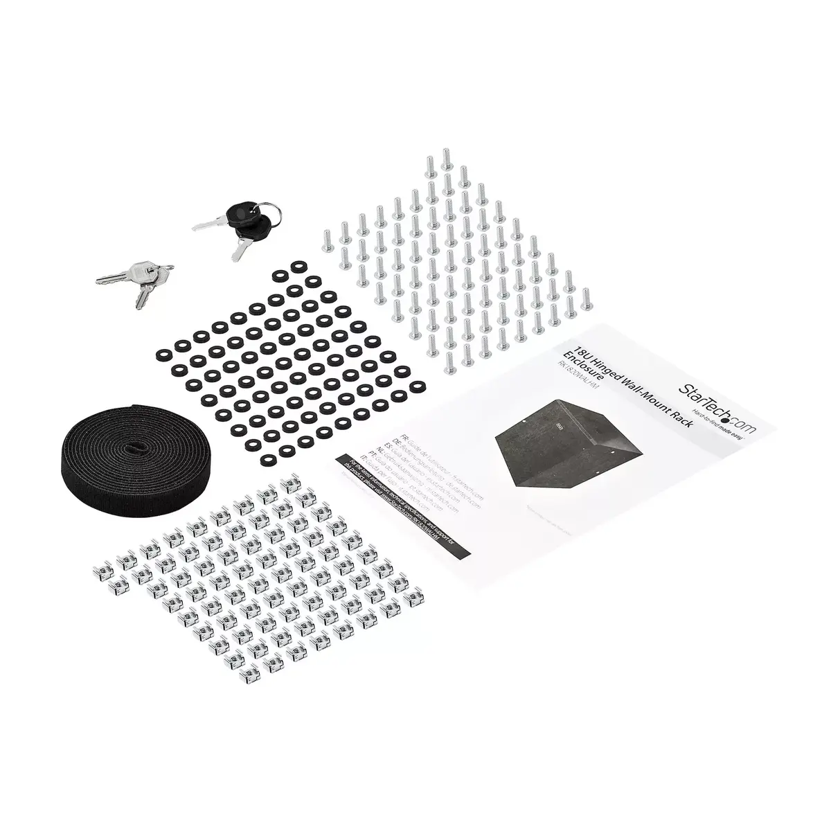 Sienas 4‑stabu skapītis StarTech RK1820WALHM 18U Photo 7