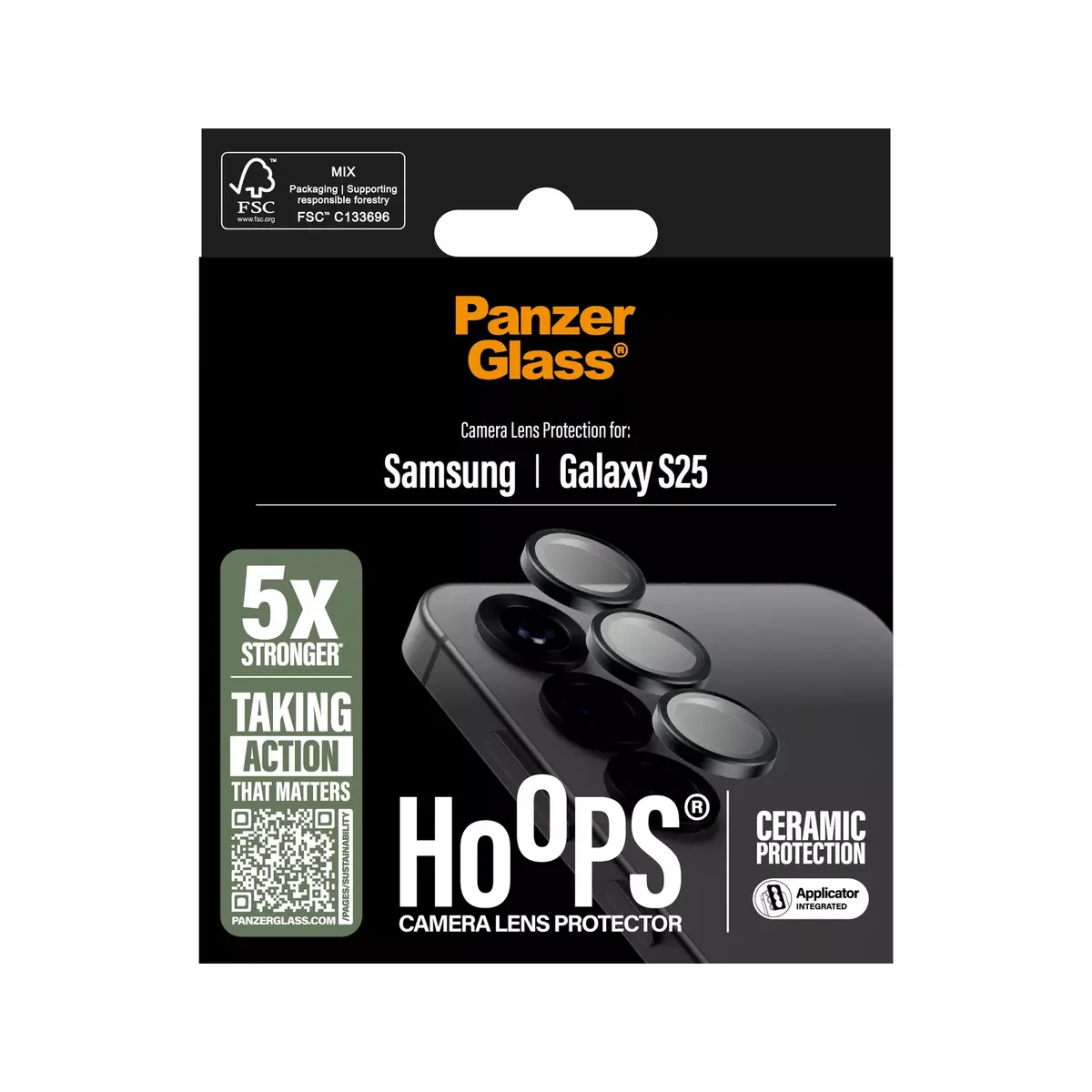 Защитное стекло для камеры PanzerGlass Hoops Samsung Galaxy S25 Photo 3