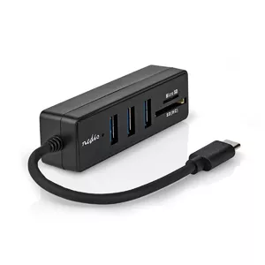 Datora doks Nedis CCGB64250BK01 Vadu USB Type-C Melns 5 Gbit/s