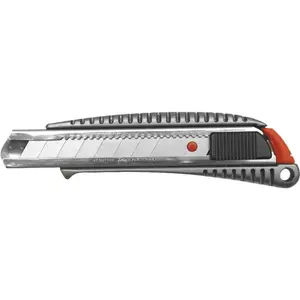Knife Topex 17B128 snap-off blade 18 mm with metal rail — utility cutter
