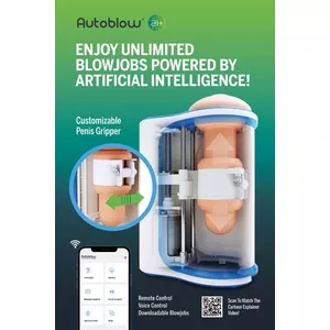 Male oral-style masturbation device Autoblow AI Ultra demo transparent — Autoblow