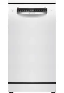 Freestanding Slimline Dishwasher Bosch Serie 4 SPS4HKW49E with 10 Place Settings 6 Programs Home Connect White