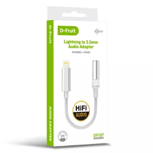 Adapter Lightning to 3.5mm D-Fruit DF127 — D-Fruit DF127 Lightning to 3.5mm audio adapter