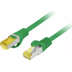 Patchcord LANBERG Category 6A S/FTP LSZH copper 1.5 m green, Fluke passed