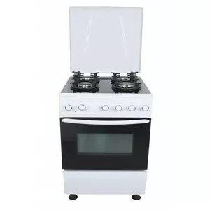 Газовая плита SCHLOSSER FS 6403 MASW с электрическим духовым шкафом, нержавеющая отделка, 4 конфорки, духовка 54 л, класс энергоэффективности A