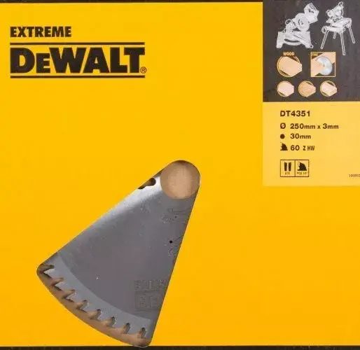Circular saw blade DeWalt DT4351 250 mm Photo 4