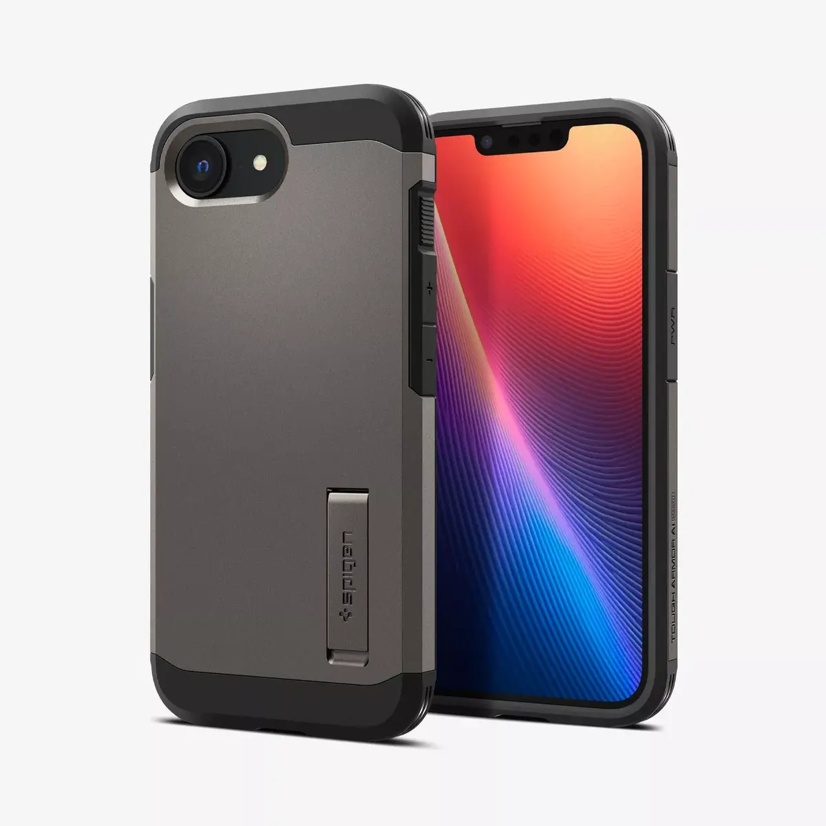 Spigen Tough Armor AI vāks Gunmetal iPhone 16e Photo 2