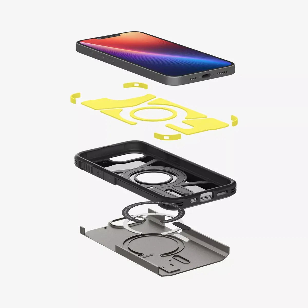 Spigen Tough Armor AI vāks Gunmetal iPhone 16e Photo 5