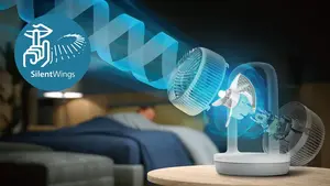 Par 30% klusāka dzesēšana ar SilentWings lāpstiņu tehnoloģiju