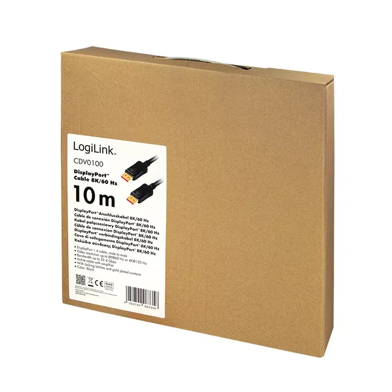DisplayPort cable LOGILINK CDV0100 10 m Photo 6
