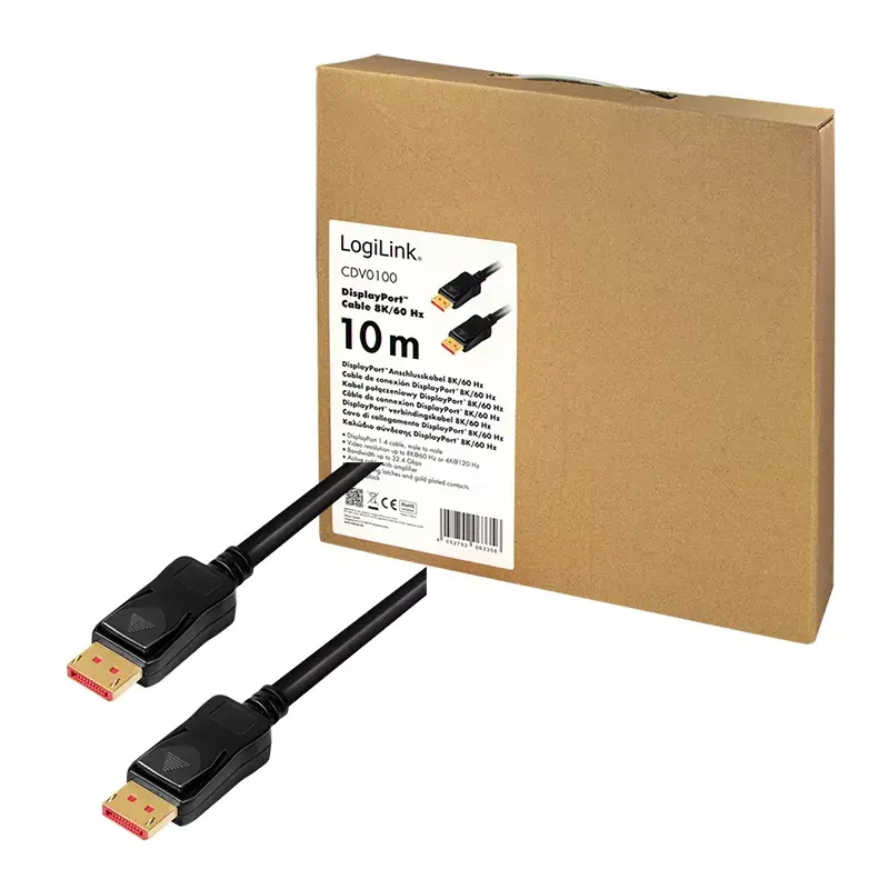 DisplayPort cable LOGILINK CDV0100 10 m Photo 7