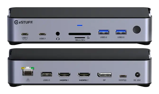 eSTUFF GLB232006 Docking Station Photo 2