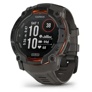 GPS смарт-часы Garmin Instinct 3 Solar 1.3" MIP 176x176 черные