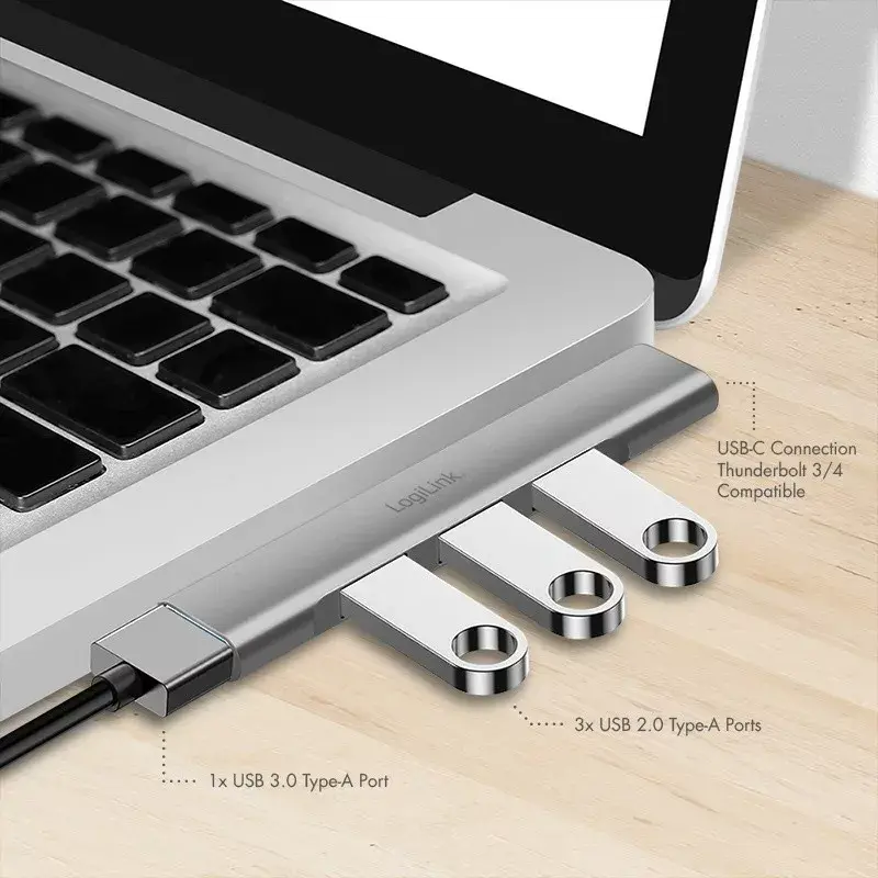 LogiLink USB 3.2 Gen1 Hub UA0437 Photo 3