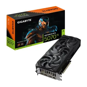 Видеокарта GIGABYTE GeForce RTX 5070 Ti — 16 ГБ GDDR7, PCIe 5.0, 3x DisplayPort 2.1a, HDMI 2.1b, WINDFORCE 3X, 300 Вт TDP
