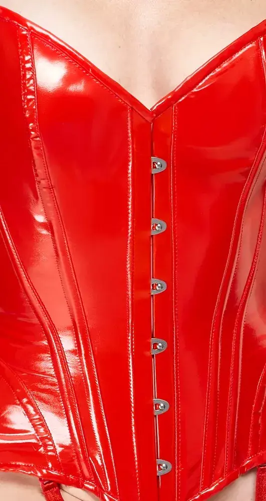 Corset Vinyl Black Level 28402003031 red Photo 6