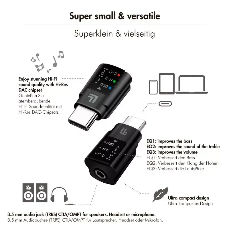 Аудио адаптер LogiLink USB-C DAC Photo 3