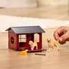 Animal Schleich FARM WORLD Dog Kennel with Golden Retriever Photo 2