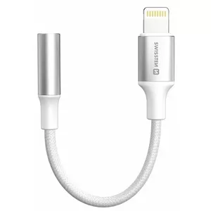 Audio adapter SWISSTEN Lightning to 3.5 mm jack, 15 cm cable