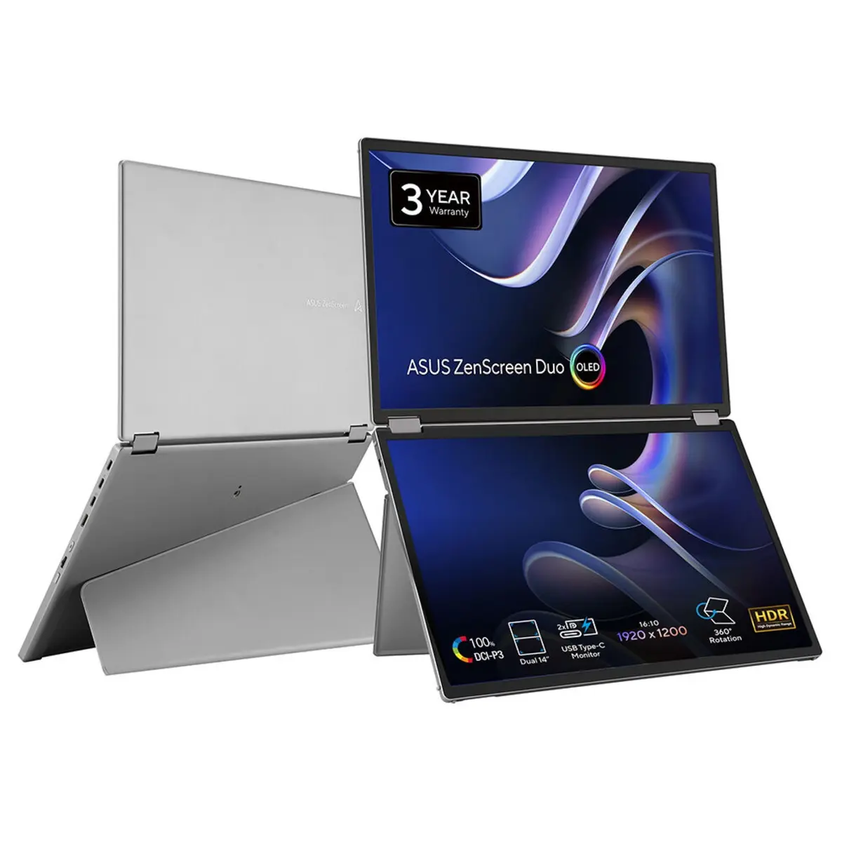ASUS ZenScreen Duo OLED MQ149CD Portatīvais